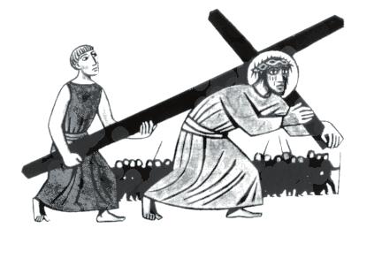 4º- Jesus a caminho do Calvário 5º-A morte de Jesus na Cruz Tomaram, pois, Jesus que, carregando com a Sua cruz,
