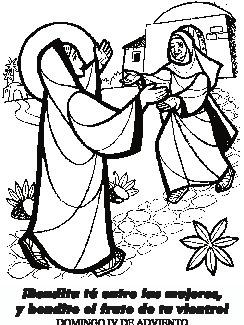 2º- Encontro de Nossa Senhora com a prima Santa Isabel 3º- Nascimento do Menino Jesus em Belém.