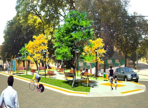 Contemplando ainda a Rede de Micro Espaços Abertos, também estão sendo propostas a revitalização da Praça Elias Salim Farret e do Parque Itaimbé (figuras 6 e 7). Figura 6.