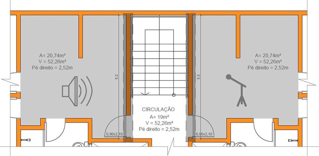 101 Figura 15 Planta das unidades onde foram realizadas as medições Fonte: Adaptado