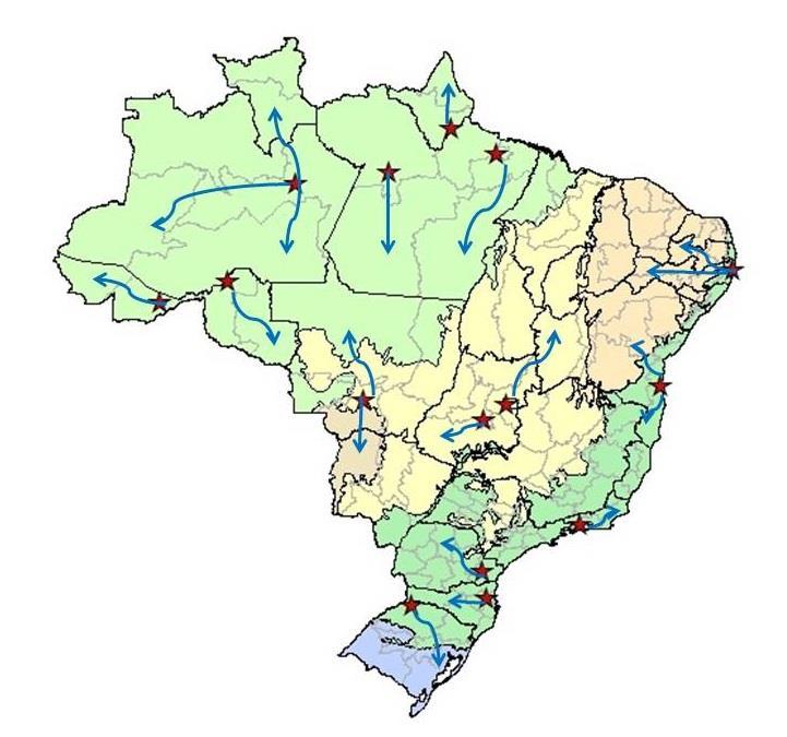 Instituição Regiões de coleta Prioridades Acre, Rio Branco-AC estado Florestas Secundárias UFAM Universidade Federal do Amazonas, Manaus-AM Sul do Amazonas (BR-319, regiões de Apuí, Humaitá e Lábrea)