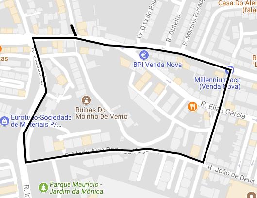 29 de Abril de 2018 Infantis M/F 1200 Metros Partida: Rua Elias Garcia (à esquerda); Rua das Industrias (à esquerda); Rua Maria Alda Barbosa Nogueira (à