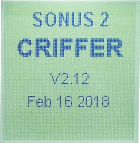 Nome do dosímetro de ruído: SONUS 2 Fabricante: CRIFFER (versão do firmware) V2.