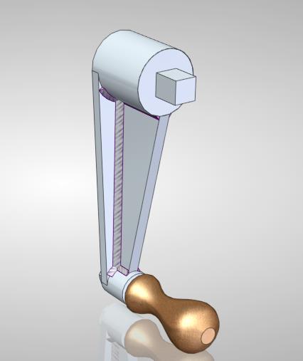 SOLID EDGE ST6 TUTORIAL 16 MODELANDO UMA MANIVELA Este tutorial objetiva o treinamento do recurso Weldment. O uso da ferramenta weldment é feita pelo assembly.