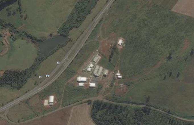 Figura 1 Vista por satélite da Cidade Universitária Poços de Caldas MG. Fonte: Google Earth.