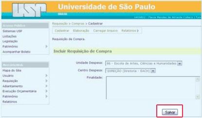 requerida do mesmo; - Preço estimado; - Complemento (esse campo serve quando toda a descrição do bem disponível não é suficiente.