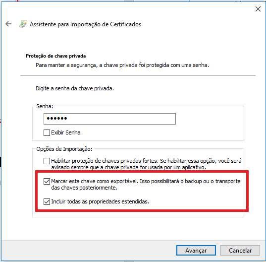 da Empresa Instalação do Certificado A1 Quando da utilização do