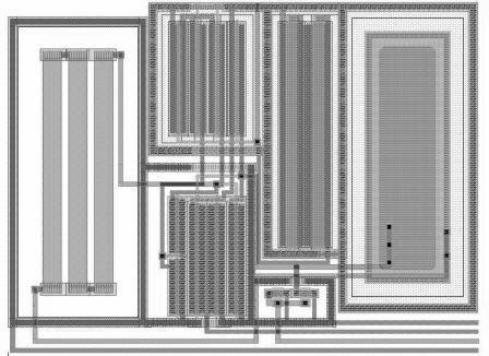 Estruturas de testes O protótipo do imageador APS operacional é dotado de duas estruturas de testes.