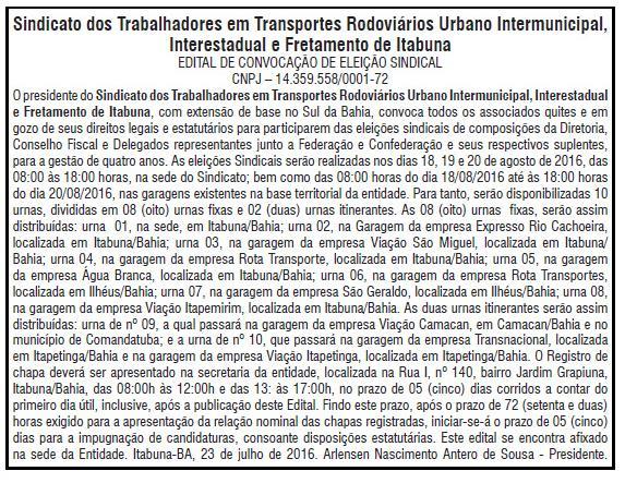 3-Sindicato dos Trabalhadores.