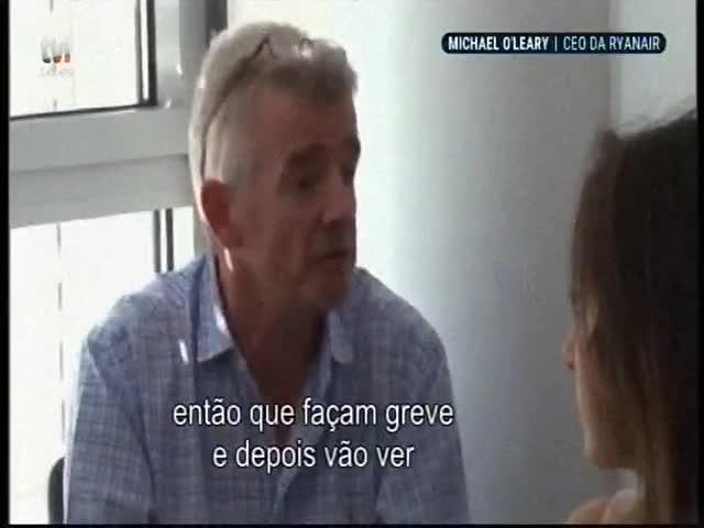 Ryanair ameaçou os trabalhadores que fizeram greve em