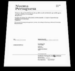 NP 4512:2012 Requisitos para um Sistema de gestão da formação profissional,