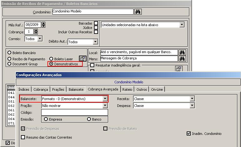 5- Ao solicitar a impressão do Demonstrativo, os dados serão semelhante ao apresentado no boleto formato D, mas sem