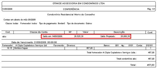 45. Cancelamento de cheques Opção que permite tornar obrigatório o preenchimento do motivo do cancelamento de um