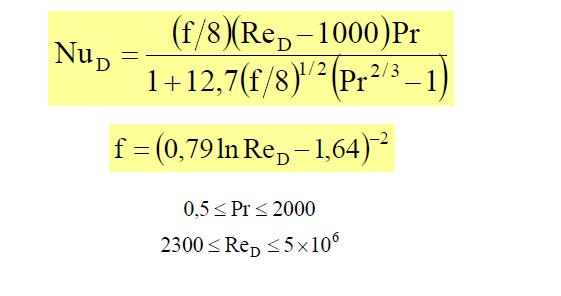 Petukov propôs ua correlação que reduz o erro a 10%, função do f: