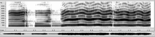 disposta na figura 31 abaixo, mostra o aumento da energia sonora na região do segundo formante e a presença do formante do cantor nas regiões correspondentes para os sujeitos CT3 e CT4.