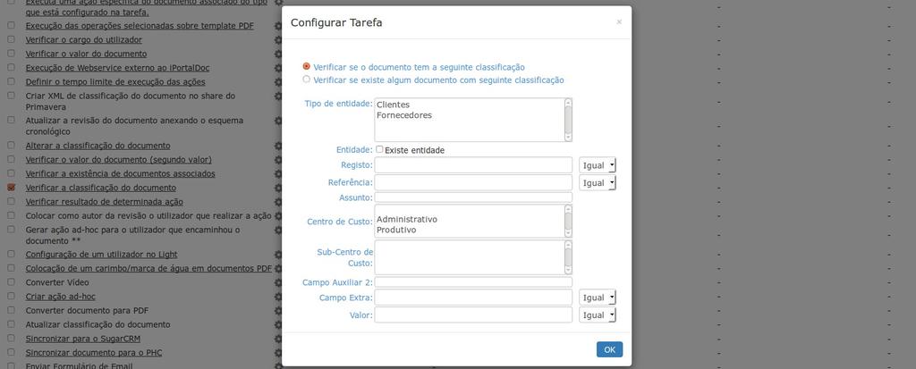 5.3.2 Tarefa Verificar a classificação do documento O campo auxiliar Sub-Centro