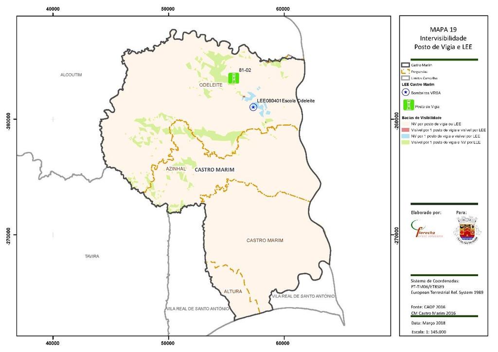 No concelho de Castro Marim existe um PV (81.02) integrado nos PVRP, situado na Mata Nacional Terras da Ord e com uma altura total de 6,5 metros.