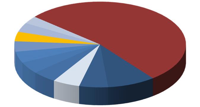 AS 10 PRINCIPAIS MERCADORIAS - CARGA GERAL CONTENTORIZADA JANEIRO A DEZEMBRO DE 2015 DESCARGA TONELADAS % CARGA GERAL CONTENTORIZADA - DESCARGA CARGA GERAL CONTENTORIZADA 1069340 100,0% Leites e