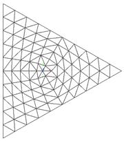 3 (, ) ( 3z ) = (3.3) a ond a é a dimnsão mostrada na Figura 3.7. Adotou-s a = 3. Figura 3.7. Sção transvrsal triangular. Figura 3.8.