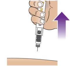 8c Após ouvir o click, continuar a suster o botão com o polegar, e em seguida contar lentamente até 5 para administrar a dose completa do medicamento (Figura T). Click Figura T -------Espere!
