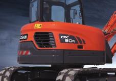 DOOSAN DX80R Escavadora Hidráulica: um novo modelo com novas funções A nova