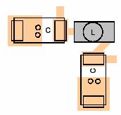 24 mostra a configuração da localização dos elementos de um filtro de EMI. Com esta configuração o componente magnético é acoplado aos capacitores.