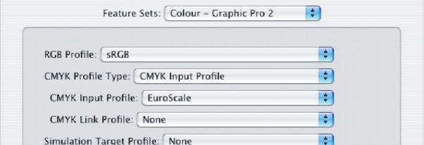 Se houver um outro perfil de Tinta CMYK que queira usar, selecione-o aqui como sendo o perfil Fonte de CMYK x apropriado. Lembre-se de que os nomes Fonte de CMYK 1, Fonte de CMYK 2, etc.
