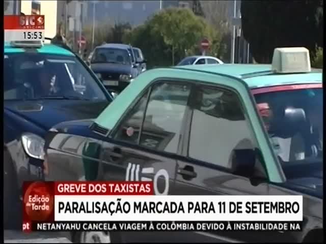 A21 SIC Notícias Duração: 00:00:28 OCS: SIC Notícias - Edição da Tarde ID: 76166742 02-08-2018 15:53 Taxistas em