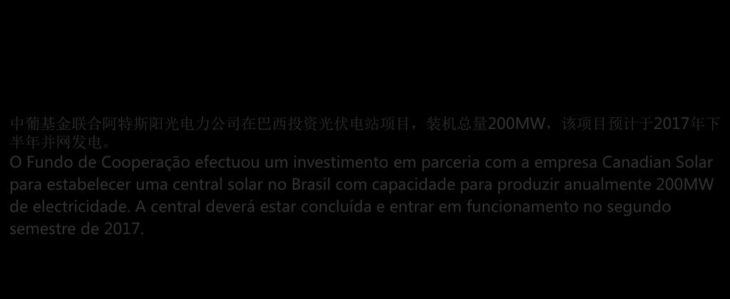 3. Projecto Solar Canadiano no Brasil