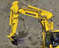 Seja em locais grandes ou pequenos, tanto para escavar, como para abrir valas, fazer tratamento paisagístico ou preparação de terrenos, o sistema hidráulico do equipamento original Komatsu garante