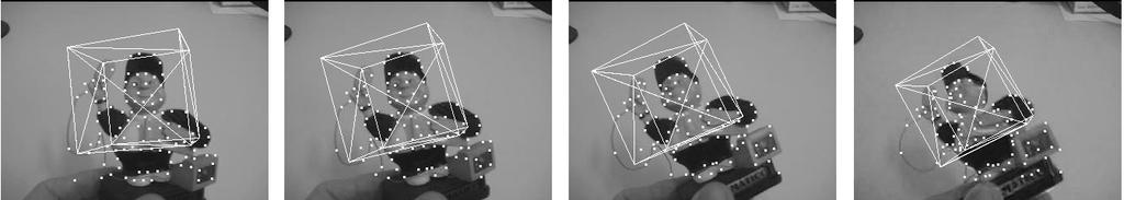 Com isso, o sistema apresentado nessa dissertação poderia ser usado para estimar o movimento de rotação e translação de um corpo rígido em um vídeo, como ilustrado na Figura 8.2.