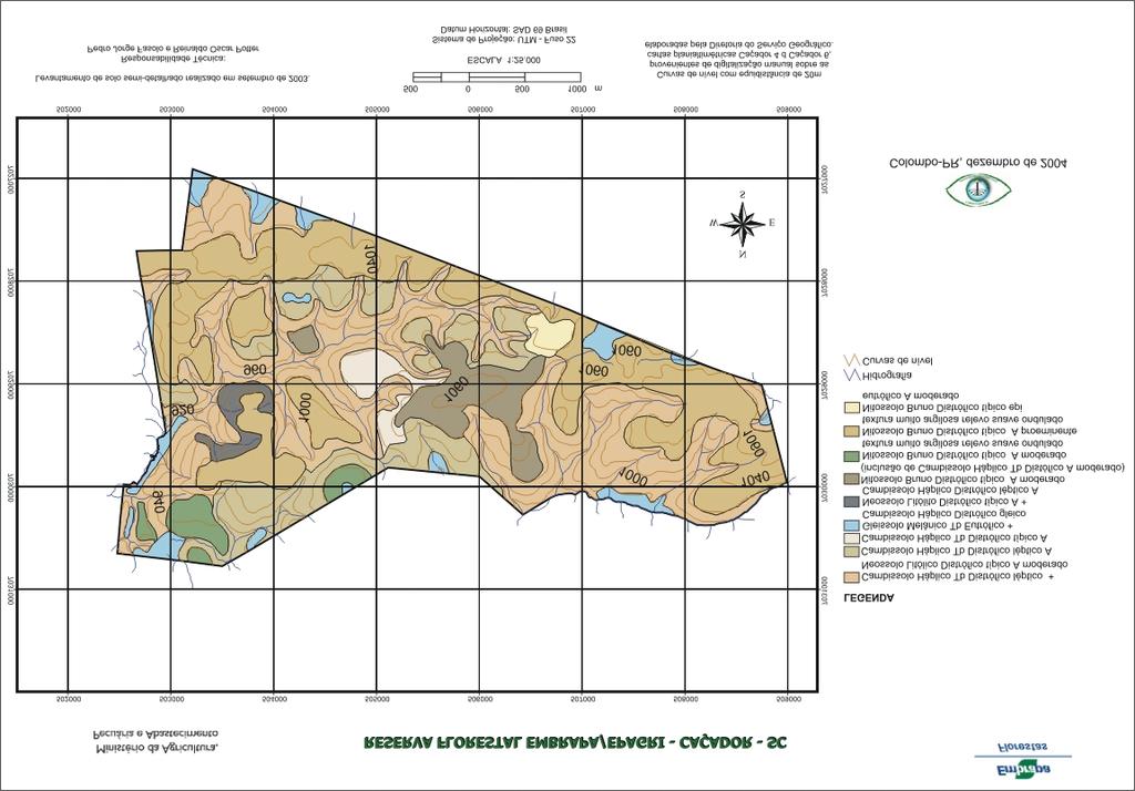 Figura 2 Mapa de solos atualizado da Reserva Florestal
