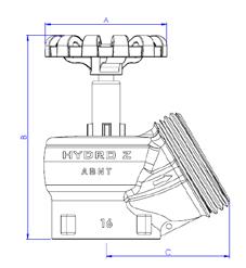 Storz para Mangueira Dimensões