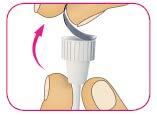 Passo 2. Colocar uma agulha nova A - Pegue numa agulha descartável estéril nova e retire o selo protetor.