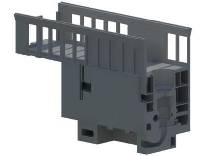 Para a restante estrutura foram utilizadas famílias nativas do Revit (p.ex. pilar, viga), sendo que a modelação partiu de desenhos de execução a duas dimensões.