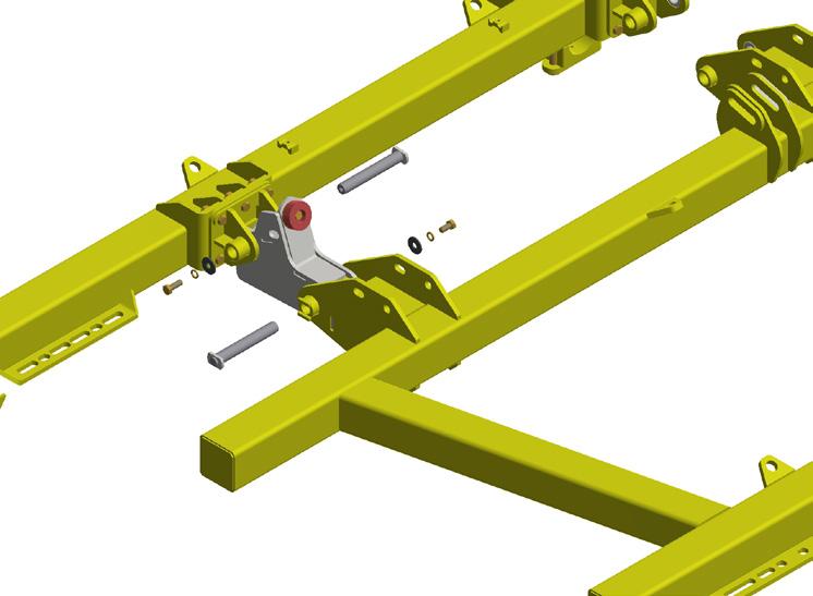 Montagem Junção dos chassis C C B A C A C Fixe os suportes articuladores (A) no quadro