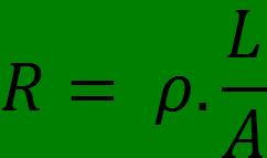 O material de fabricação do condutor, o comprimento e a área se relacionam por uma expressão