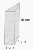 Para exemplificar podemos destacar as seguintes questões: Um prisma reto de altura 10 cm tem como polígonos das bases triângulos retângulos de catetos 3 cm e 4 cm.