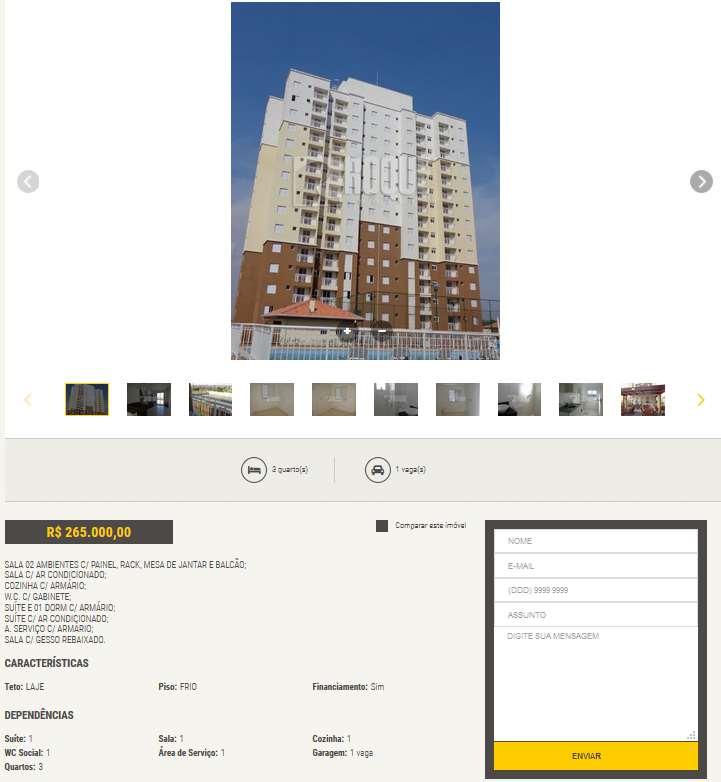 fls. 484 ELEMENTO COMPARATIVO 8) Tipo: Apartamento Attuale Residencial Limeira; Valor: R$265.