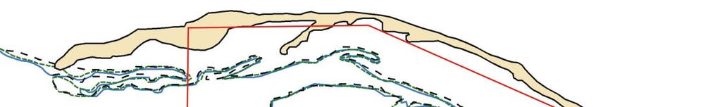 2005; para o ano de 2006. Este estrangulamento proporcionou um aumento na velocidade da corrente no local, induzindo a uma maior atuação erosiva do fluxo de maré enchente e vazante.