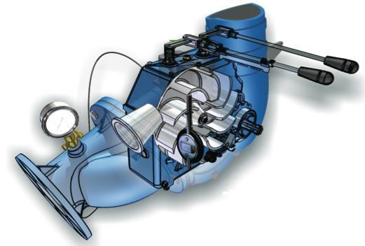 Turbo redutor monobloco com sensor de velocidade interno - Caixa redutora de 4 e 6 marchas. - Tomada de força incorporada. - Freio automático.