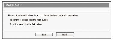 2 Após logar com sucesso, você pode clicar em Quick Setup no menu para configurar rapidamente seu TL-WR702N. Clique em Next.