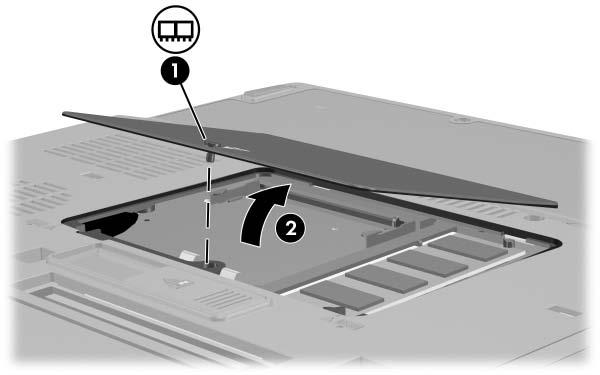 Componentes de hardware Actualizar o módulo de memória na ranhura da memória principal O modelo do seu notebook pode ser ligeiramente diferente das ilustrações desta secção.