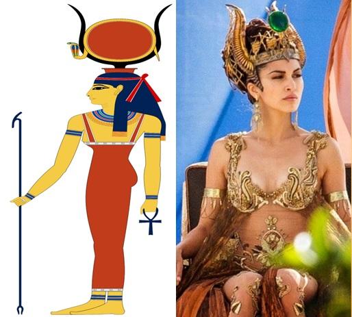 Imagem retirada do Google Imagens A Deusa Hator assim como Ísis não tem uma transformação por não ter a comum cabeça animalesca dos deuses egípcios, todavia, a deusa da sexualidade e do amor, mantém