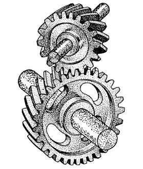 Os materiais mais usados na fabricação de engrenagens são: aço-liga fundido, ferro fundido, cromo-níquel, bronze fosforoso, alumínio, náilon.