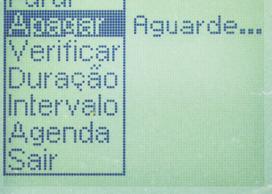 No display (2) será exibido um quadrado indicando a finalização do registro das medições. 6.