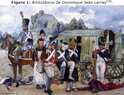 Criação da ambulância Deve-se ao médico Dominique Jean Larrey (1766 1842), considerado Pai da Medicina Militar.