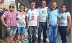 com o Pároco Padre Ricardo Luiz, na oportunidade visitaram o Lar de Idosos da SSVP.