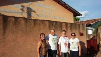 Na cidade de Nova Crixás, área do Conselho Particular Sagrado Coração de Jesus, conheceram a