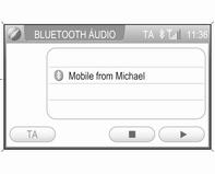 Música por Bluetooth 37 para "visível" (consulte as instruções de utilização do dispositivo).